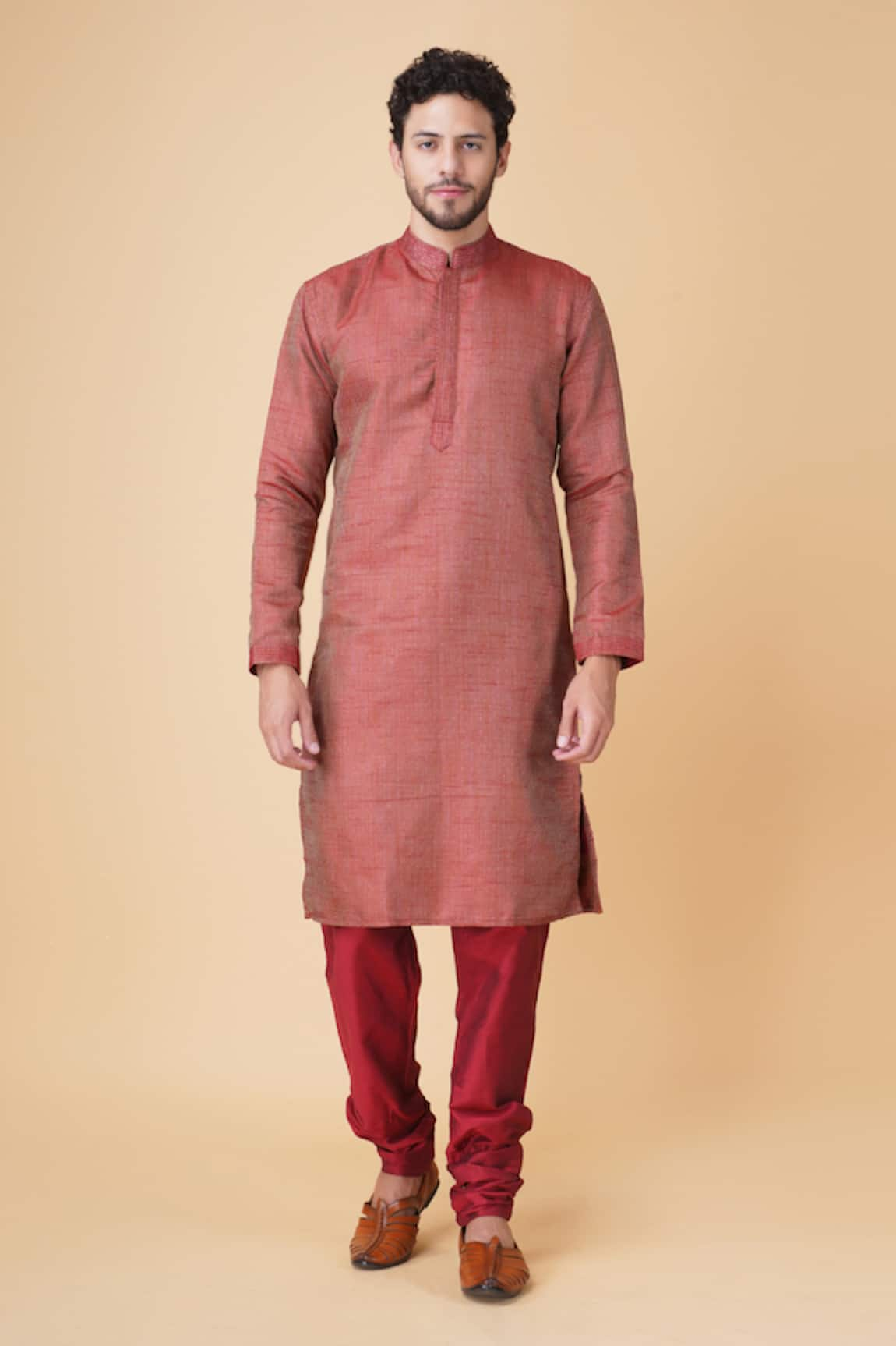 Manish Nagdeo Diamond Woven Kurta Set