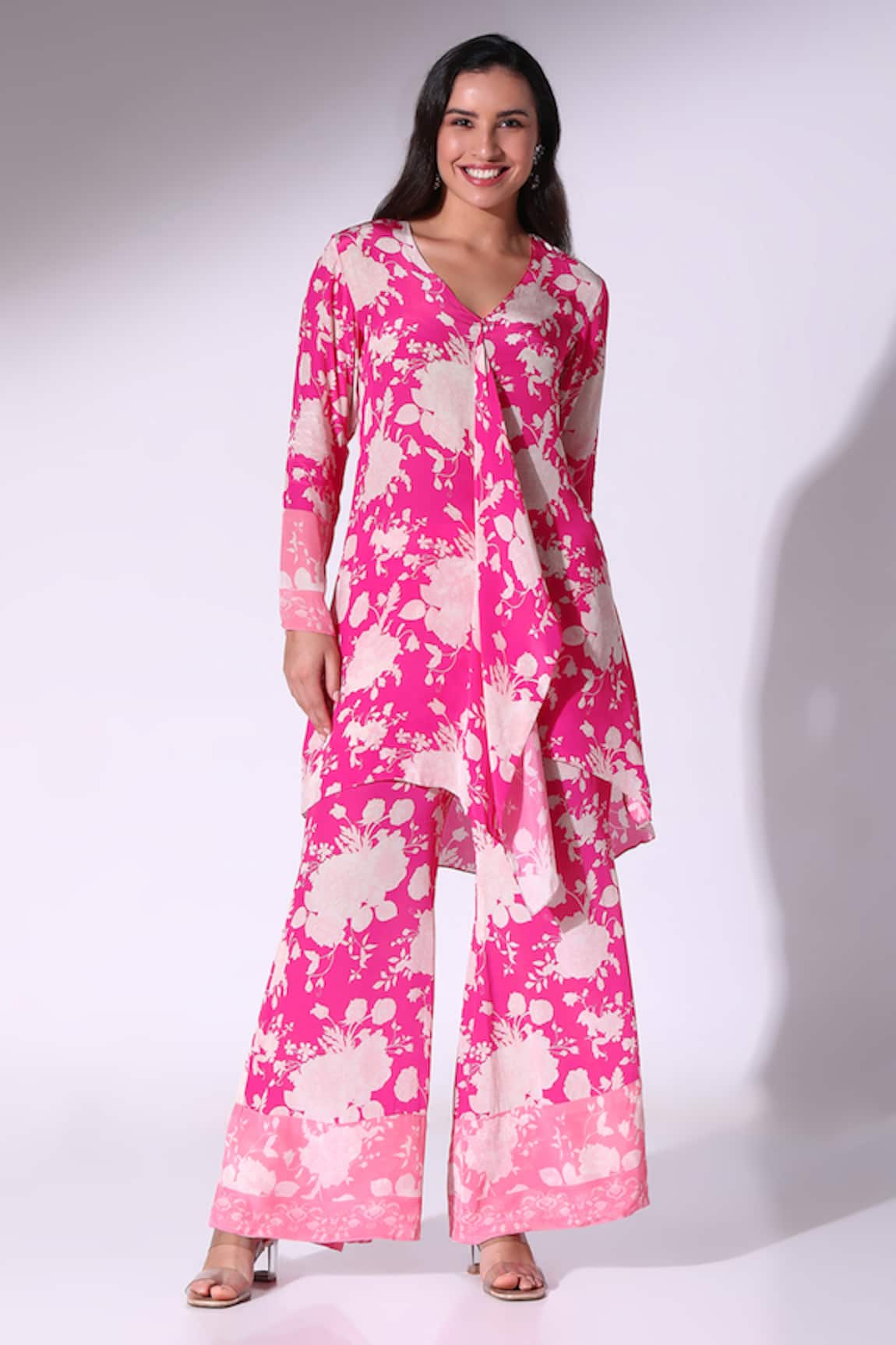 Sakshi Girri Floral Print Tunic Pant Set