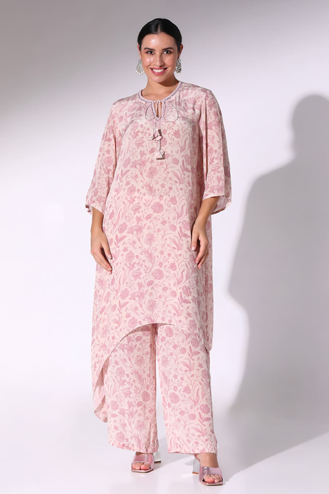 Sakshi Girri Lily Bloom Print Kurta Palazzo Set