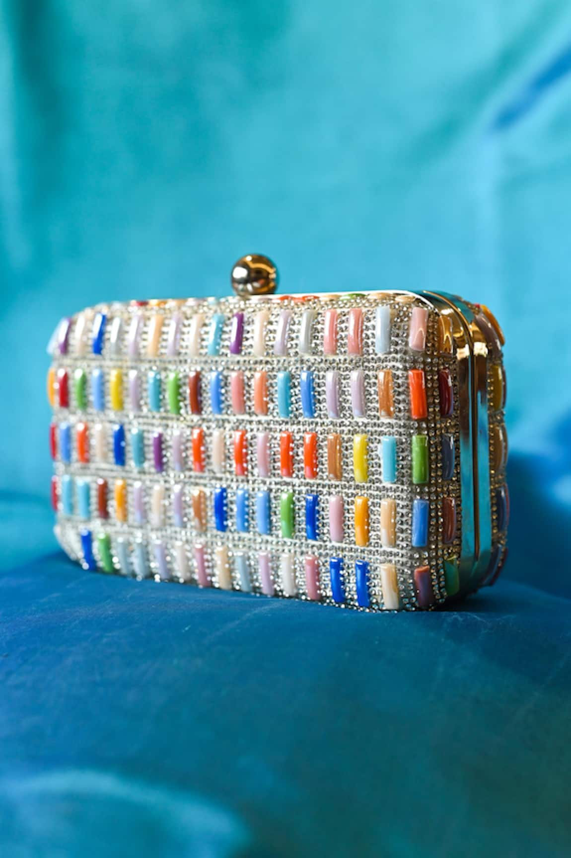 Alor Bags Splatter Beads Embellished Clutch