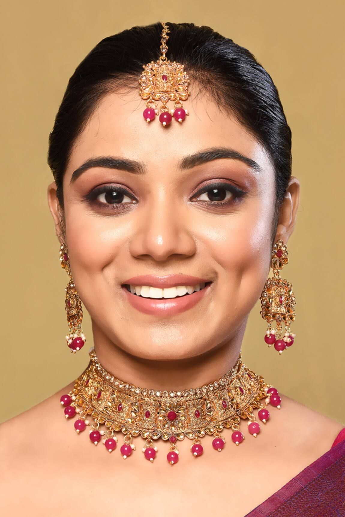 Nayaab by Aleezeh Petunia Bloom Kundan Embellished Jewellery Set