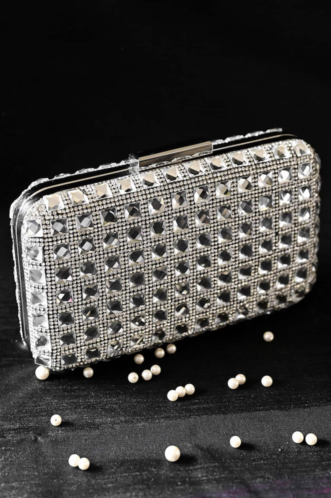 Alor Bags Cinderella Crystal Work Clutch