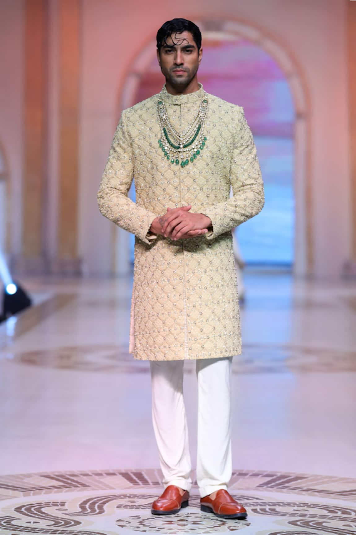 Neeta Lulla Adrit Lucknowi Embroidered Sherwani Set