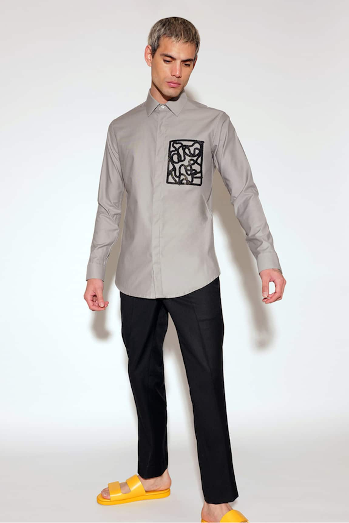 Sahil Aneja Lines Scribble Print Shirt