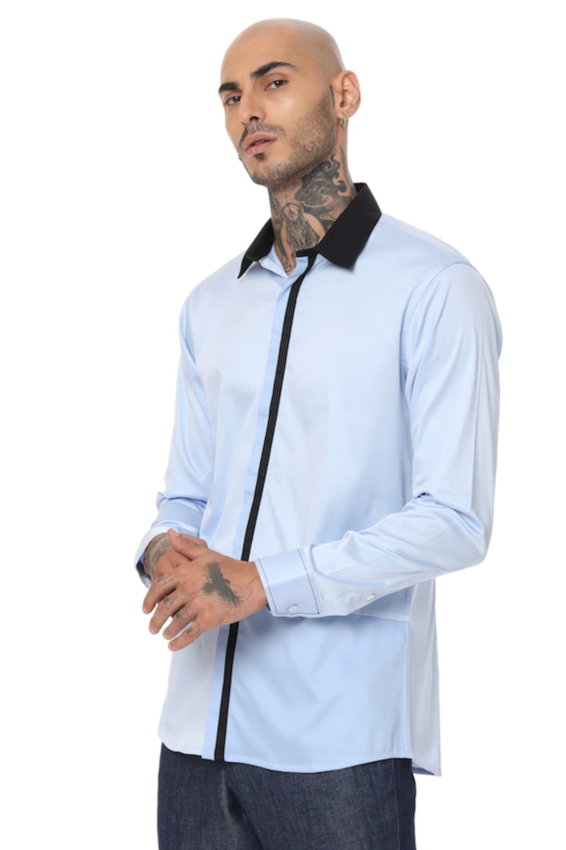 Sahil Aneja Seawalk Corded Color Block Shirt