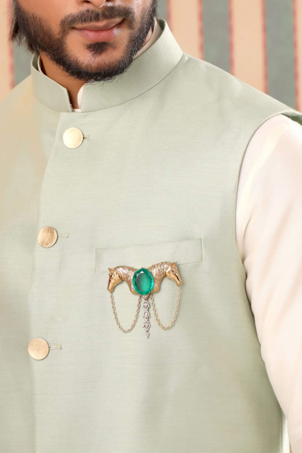 Cosa Nostraa Shaahi Sawaar Embellished Brooch 