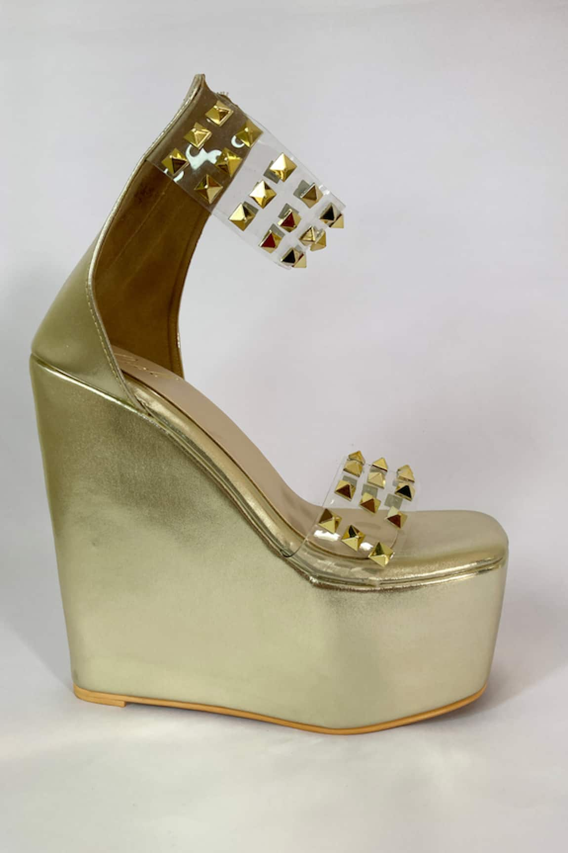 Ciel Eternity Stud Embellished Strap Wedges