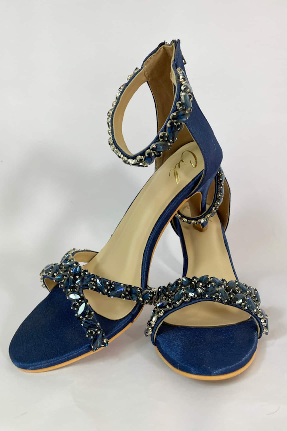 Ciel Jewel Embellished Strap Heels