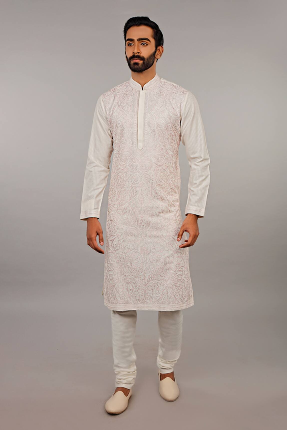 Vanshik Embroidered Silk Kurta Set
