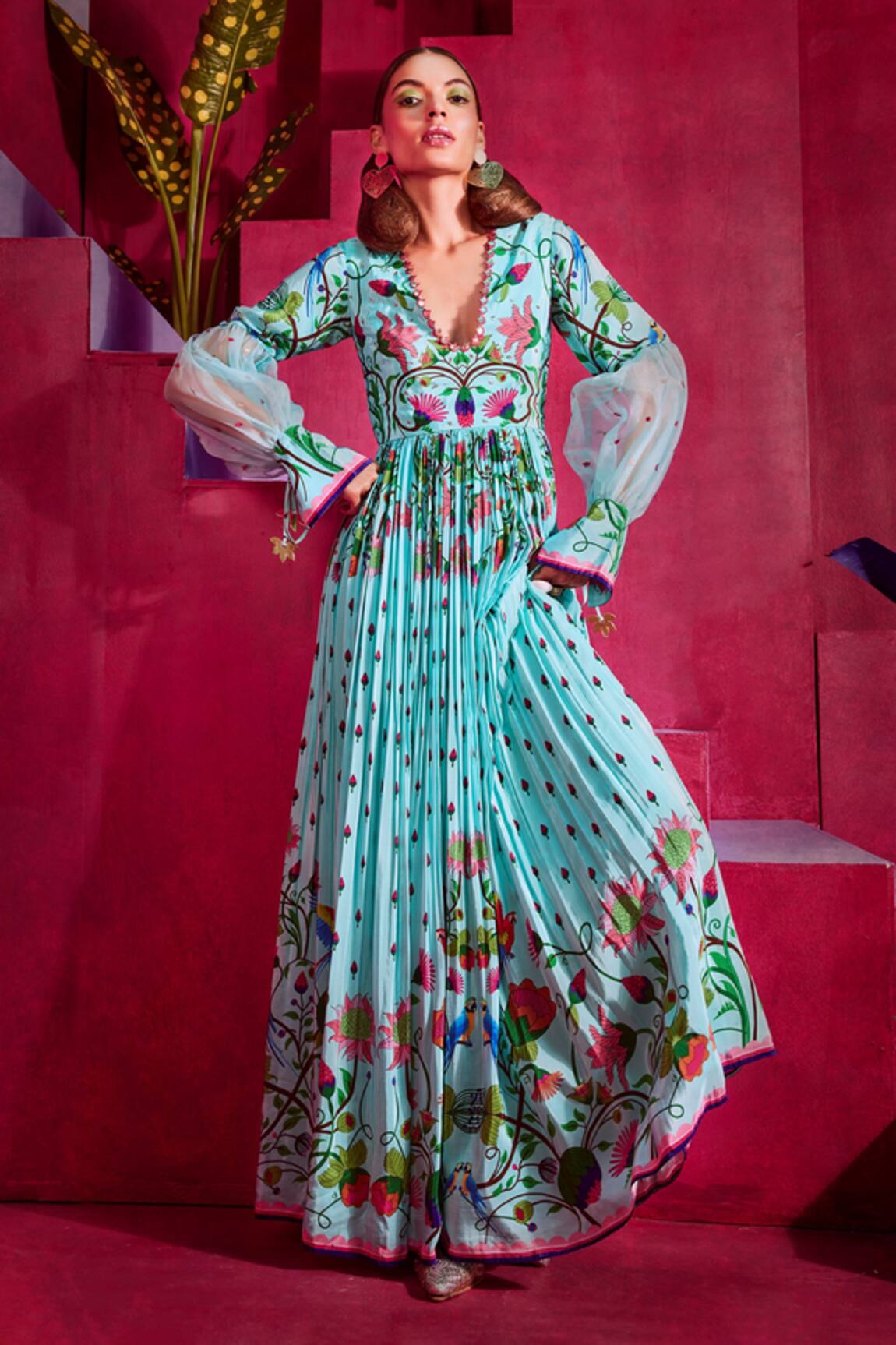 Limerick By Abirr N' Nanki Mara Printed Gown