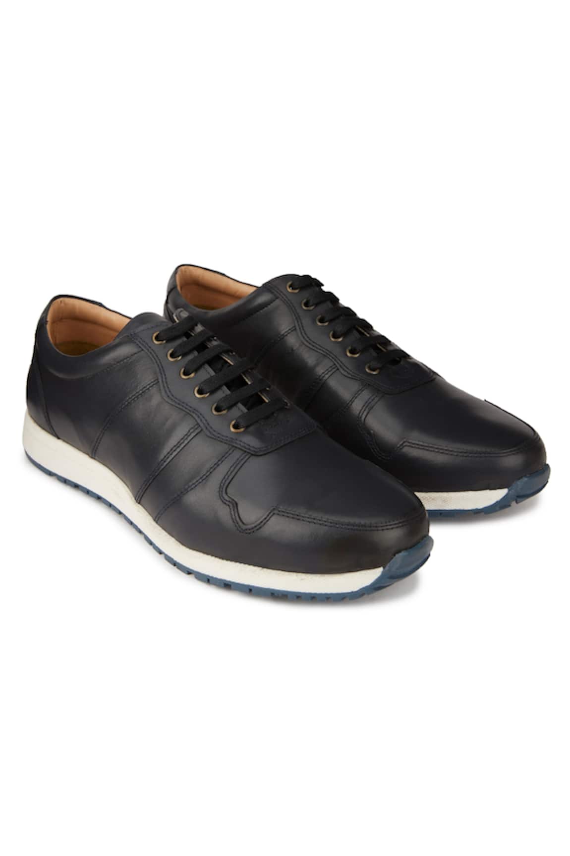Hats Off Accessories Leather Lace-Up Sneakers