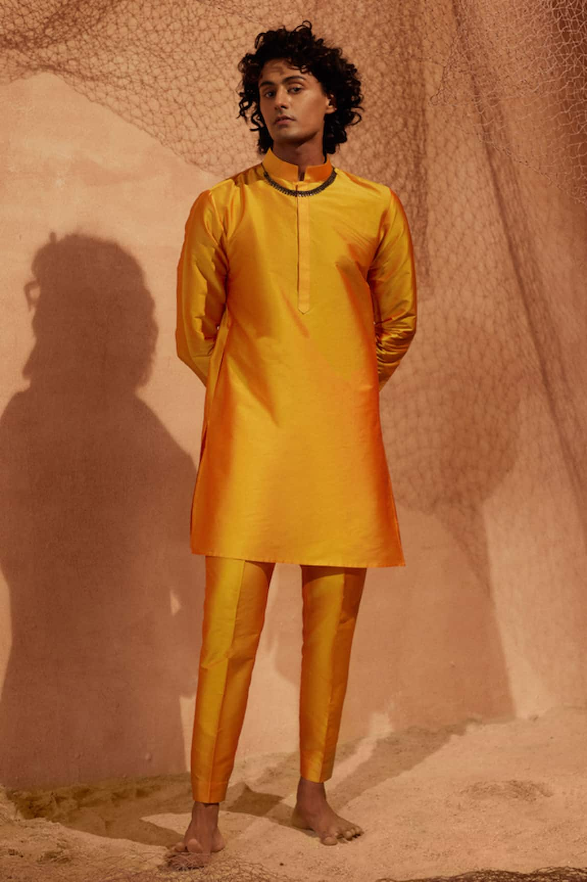 Eleven Brothers Solid Straight Kurta & Pant Set