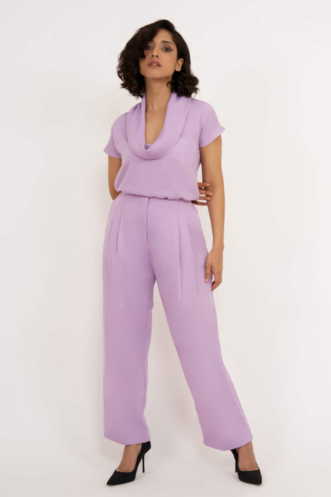 House of Behram High Rise Pleated Trouser