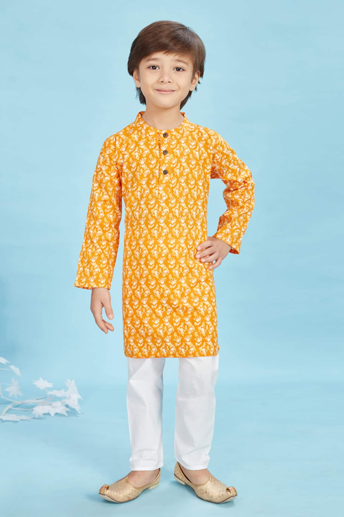 Maaikid Printed Kurta & Pyjama Set