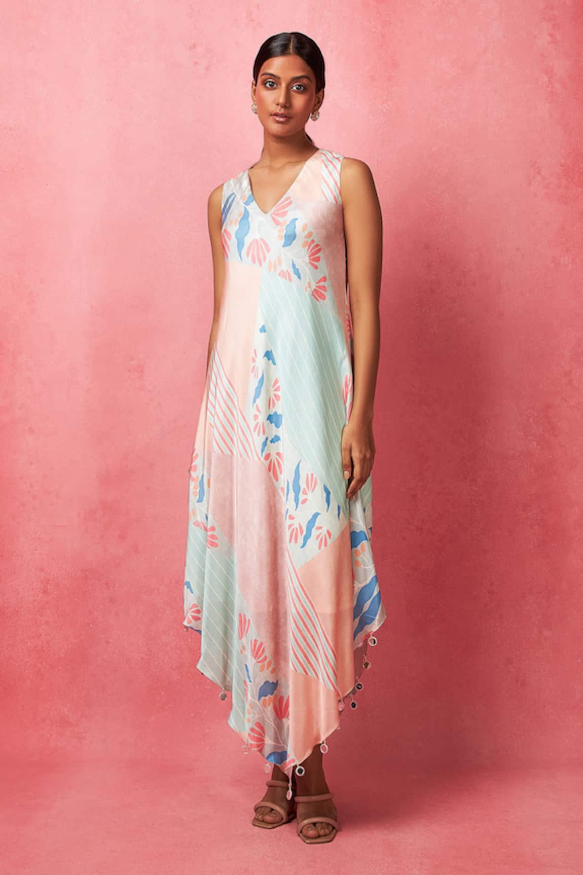 Vedika M Blossom Print Dress