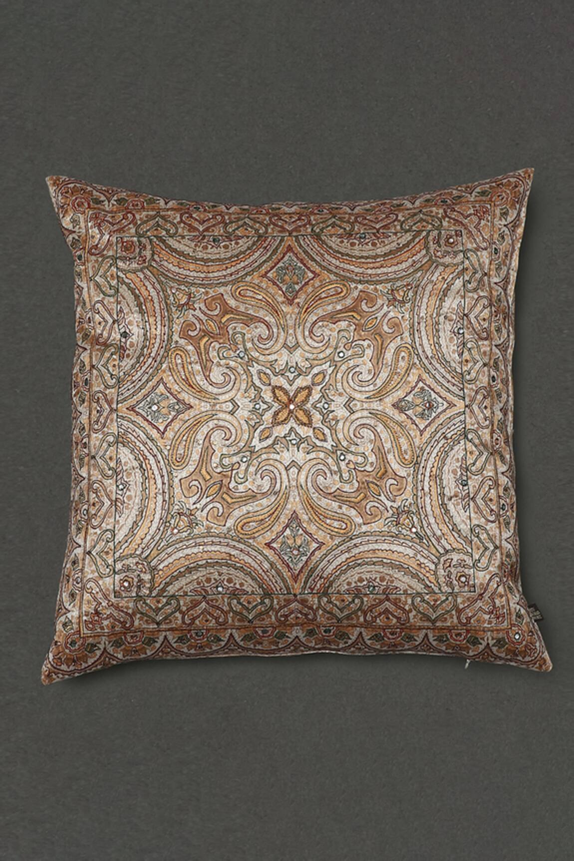 Ritu Kumar Saadh Embroidered Cushion With Filler 