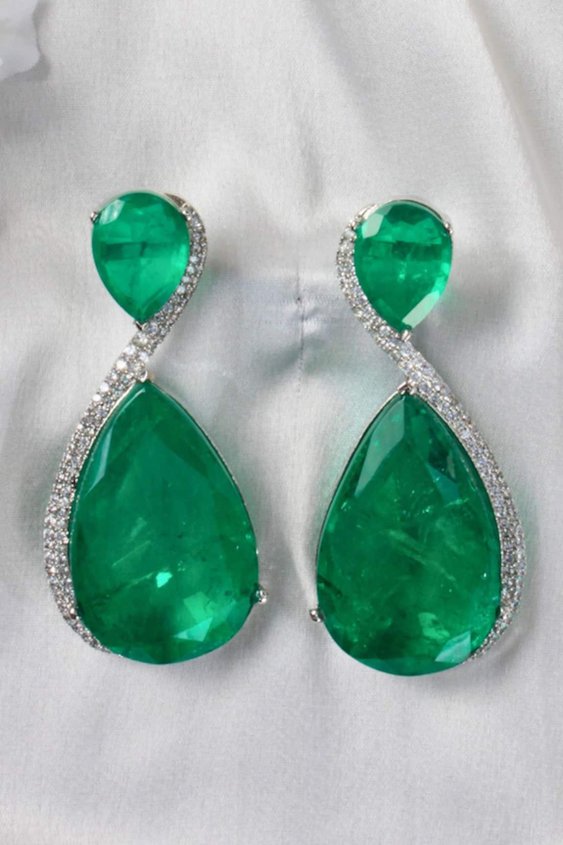 Studio6 Jewels Doublet Tear Drop Shaped Earrings