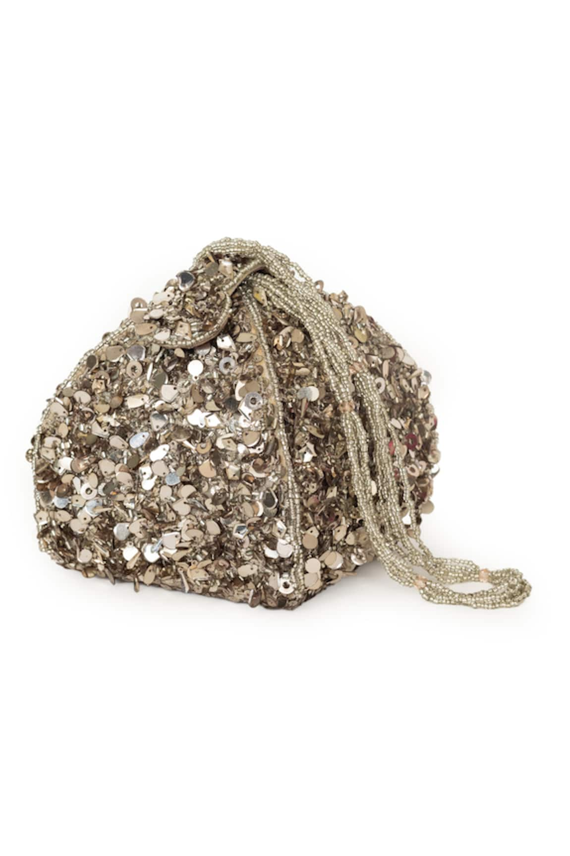 SG Collection by Sonia Gulrajani Lustre Sequin Embellished Potli Bag