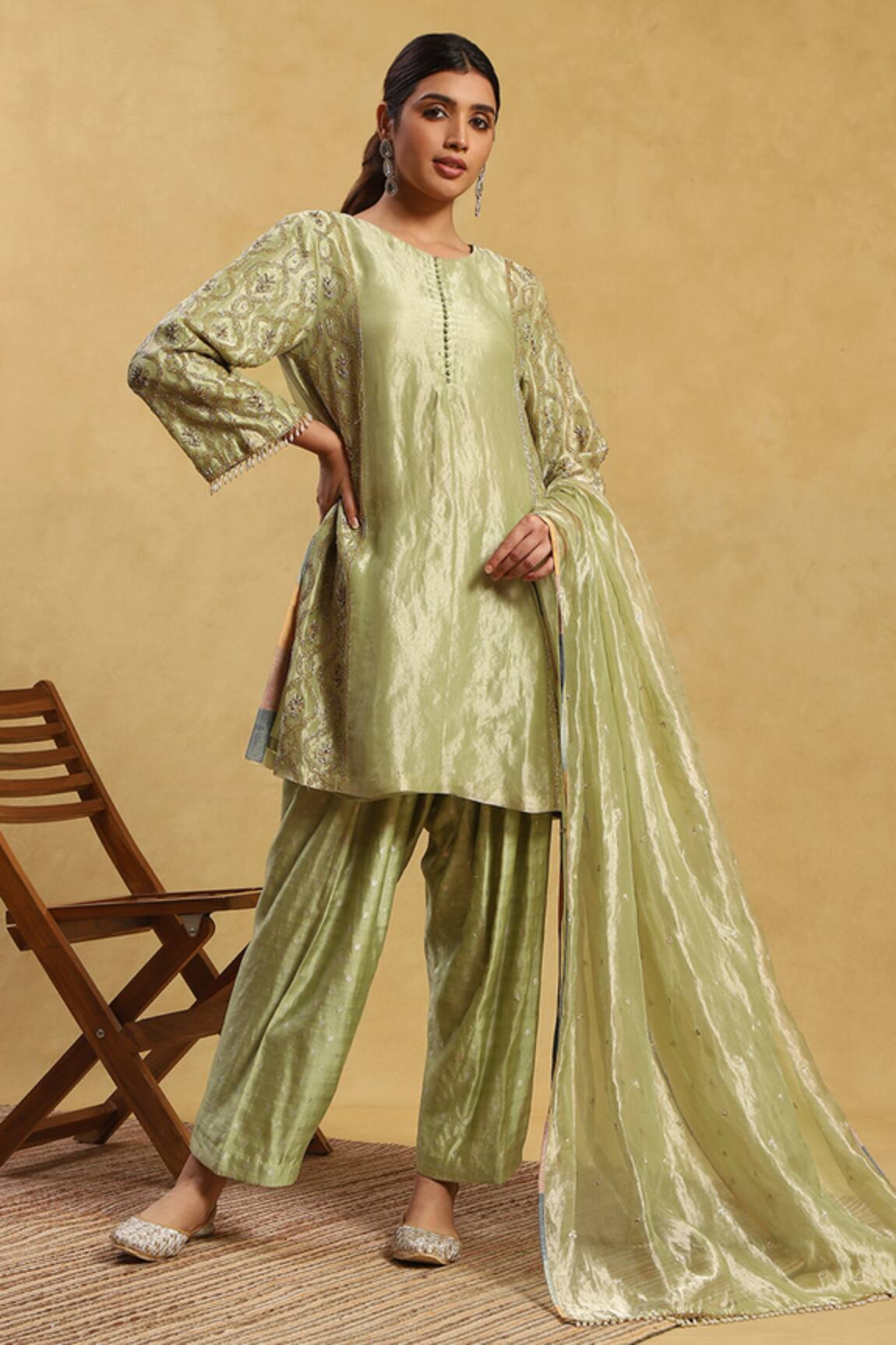 Akriti by Ritika Jasur Embroidered Kurta Salwar Set