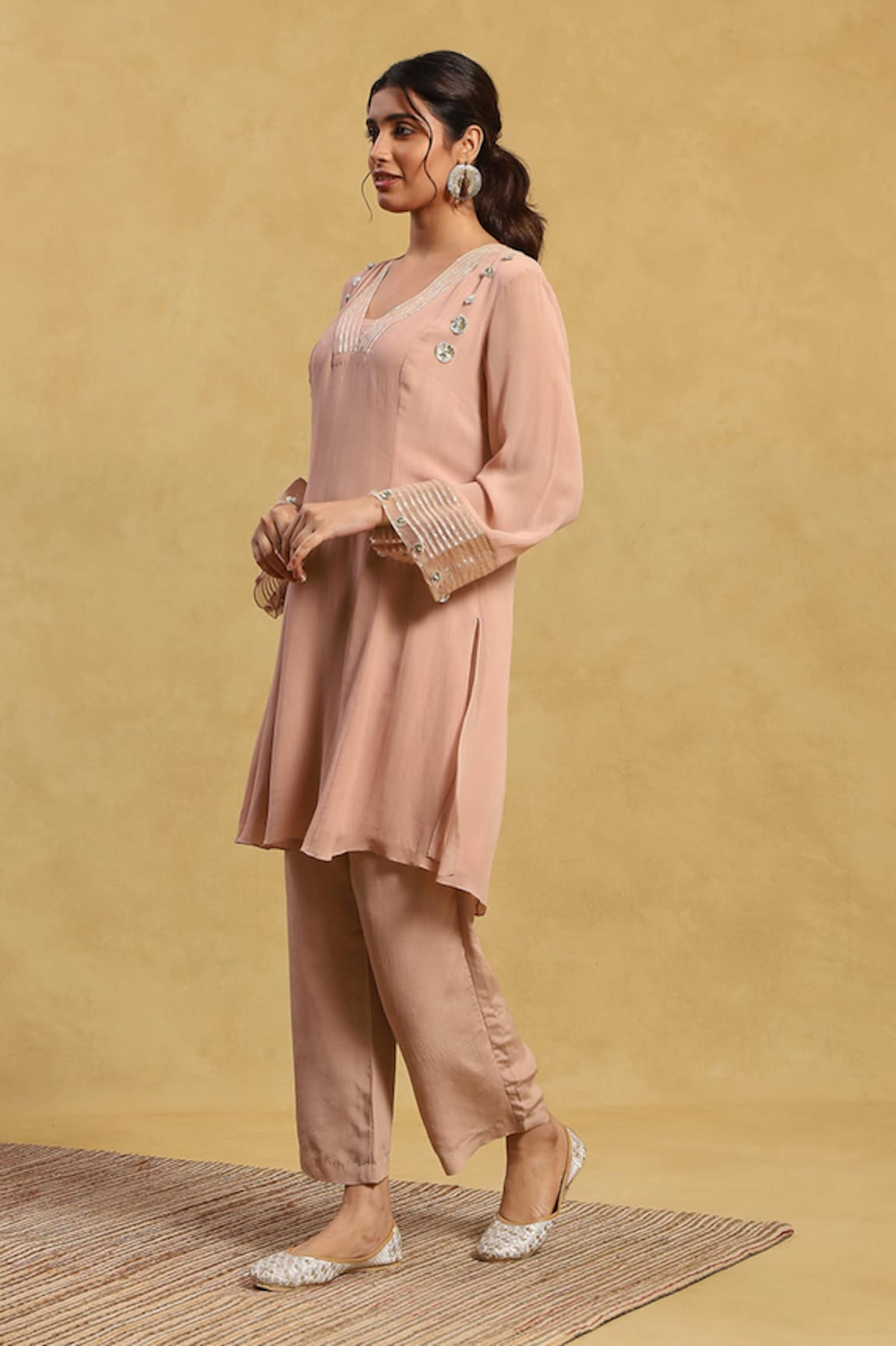 Akriti by Ritika Jun Embroidered Kurta & Pant Set