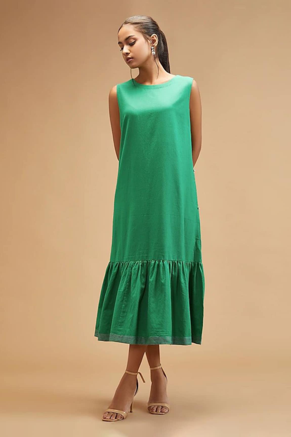 Theroverjournal Frilled Hem Dress