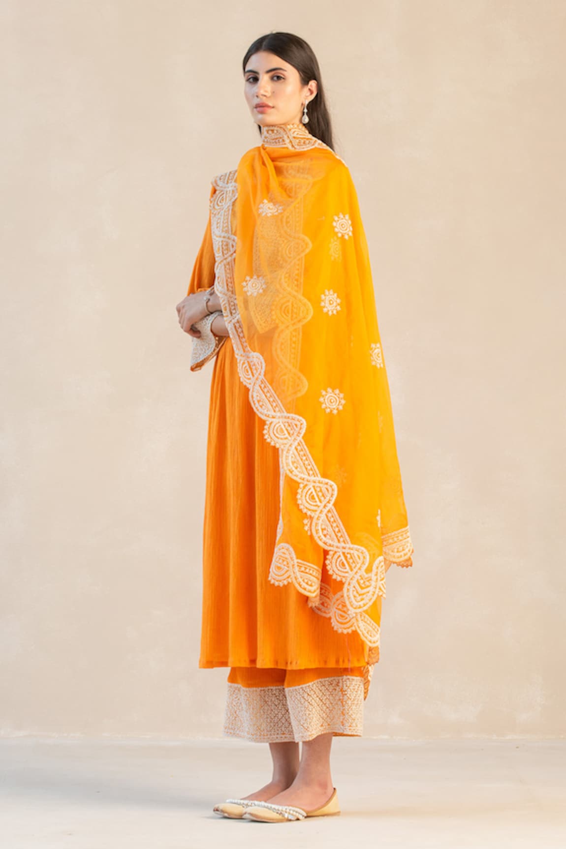 Sureena Chowdhri Embroidered Kurta Palazzo Set