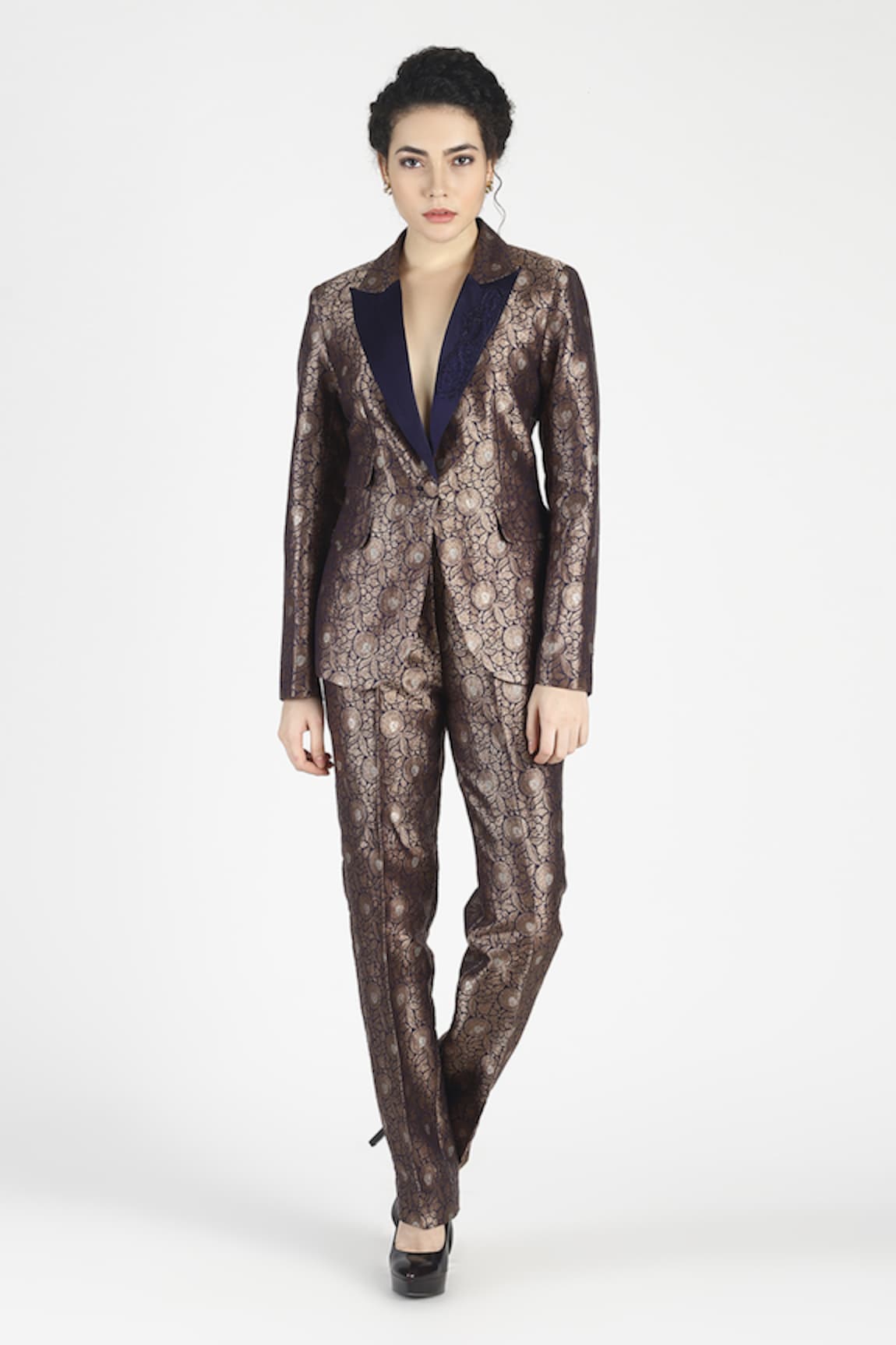 House of Three Zohraa Silk Jacquard Jacket