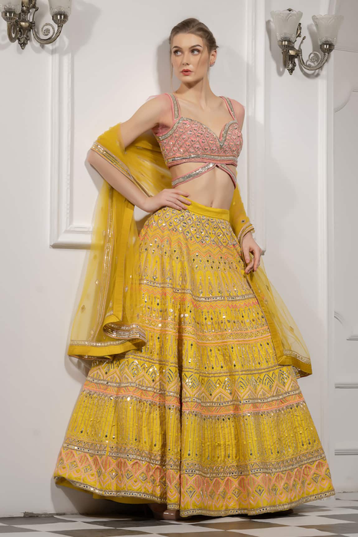 Tamaraa By Tahani Embroidered Bridal Lehenga Set 