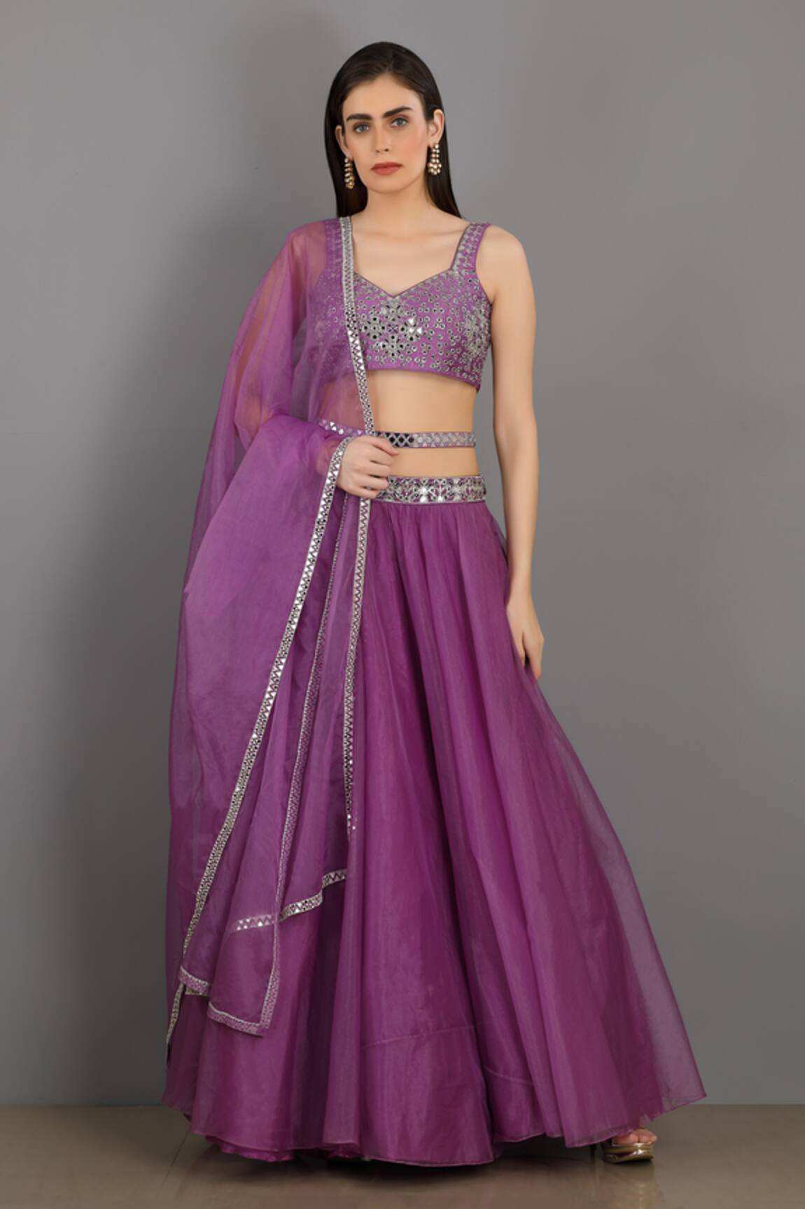 Asaga Embroidered Lehenga Set 