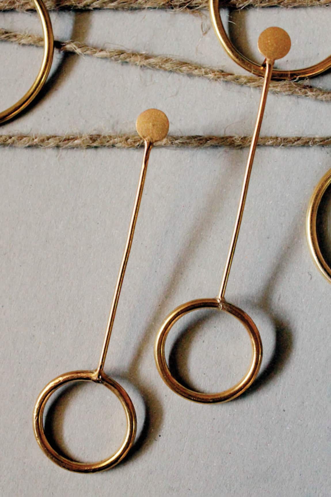 Aaree Accessories Wire Stick Dangler Earrings