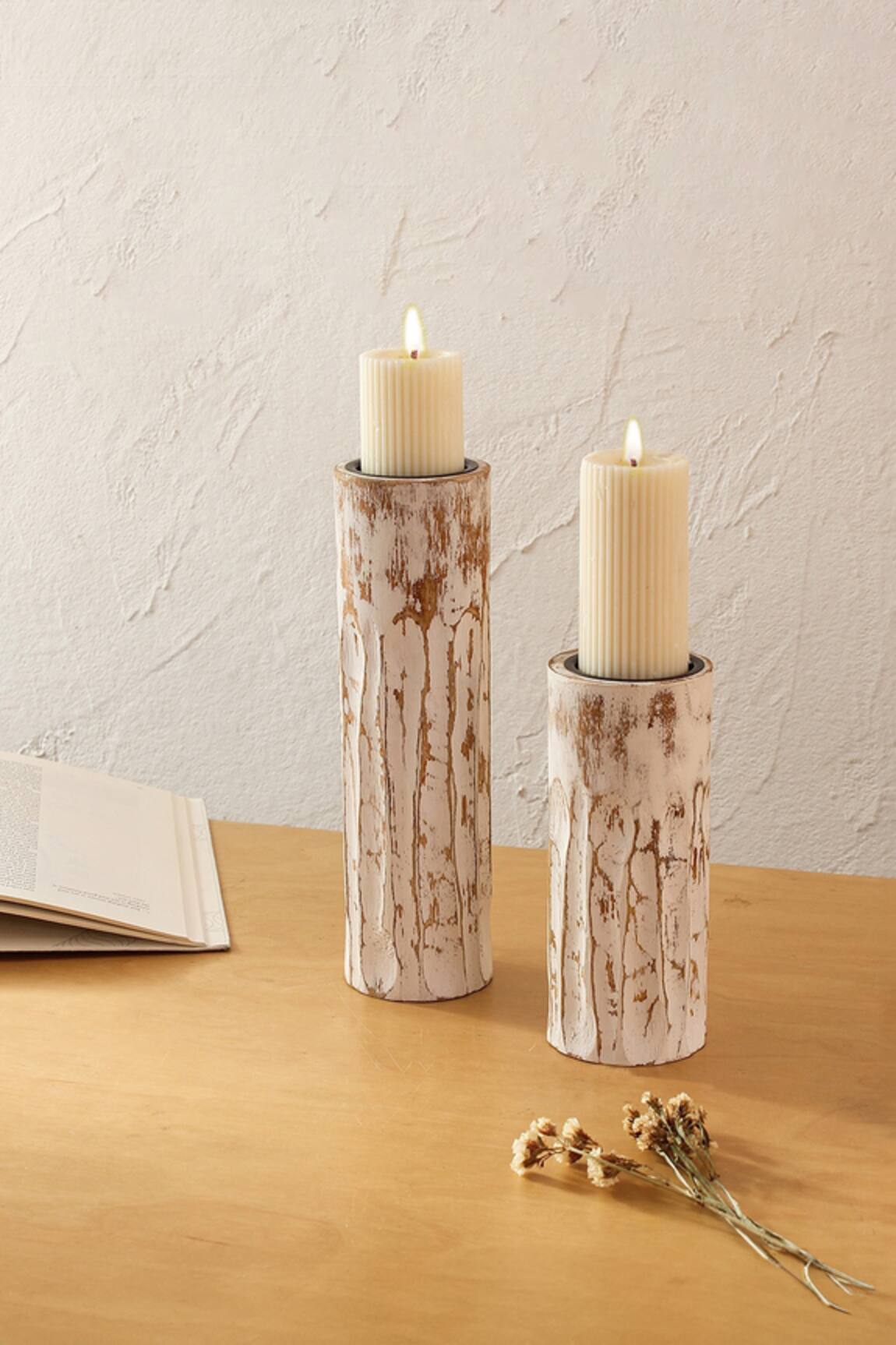 House This Saltoro Candle Stand & Table Runner Gift Box Set