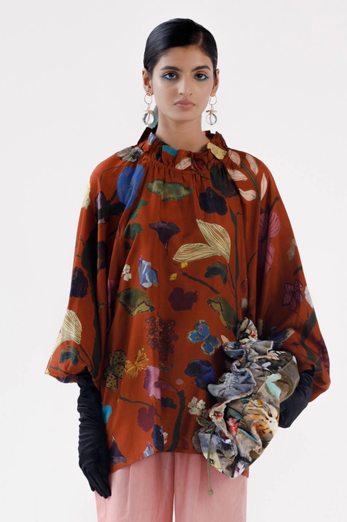 Yavi Ava Bloom Garden Print Top 