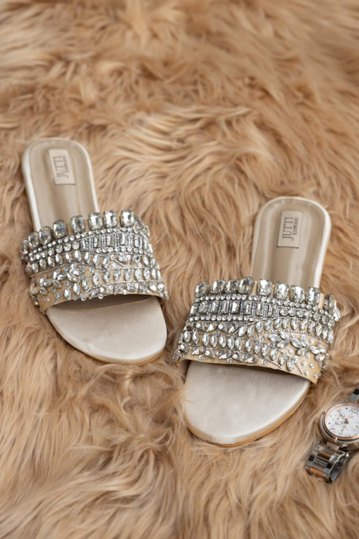 Jutti Express Crystal Embellished Flats