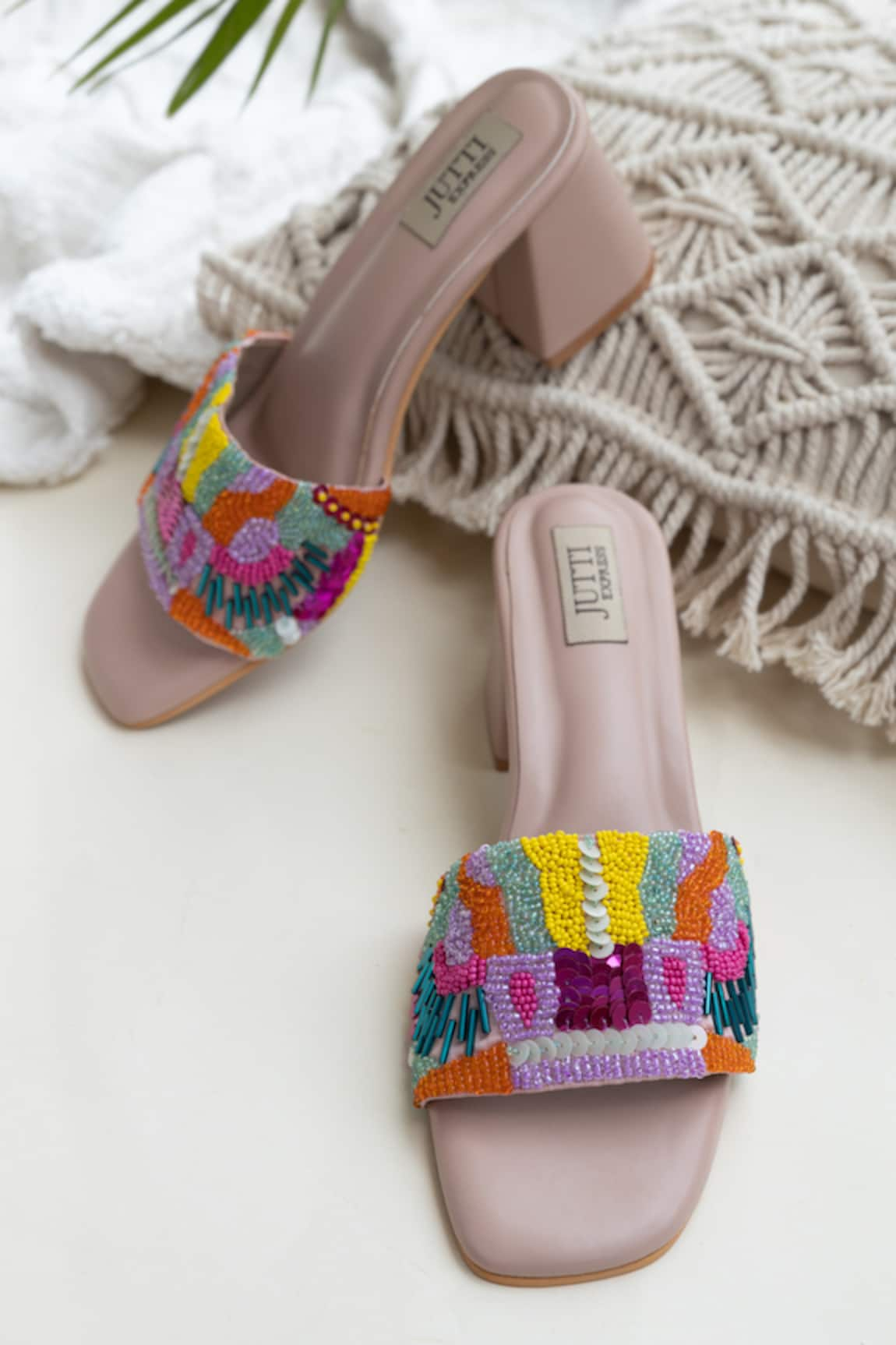 Jutti Express Abstract Beads Embroidered Heels