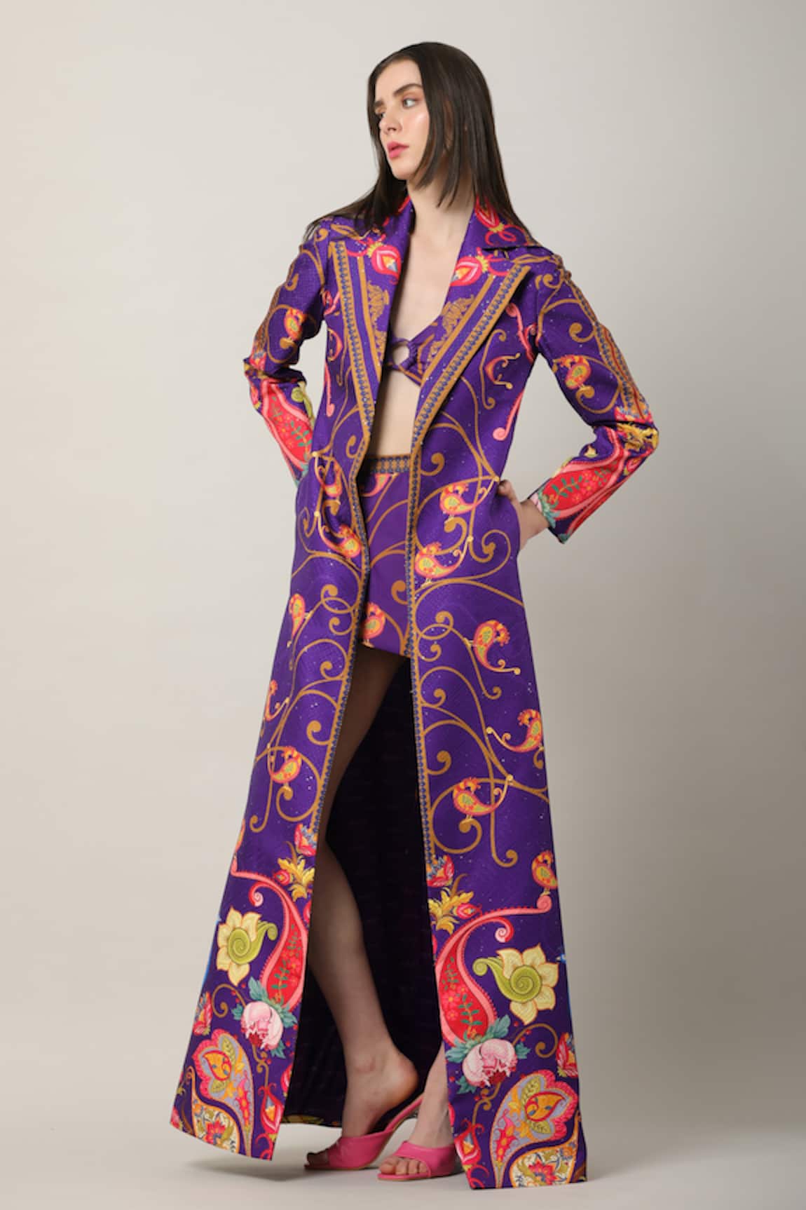 Limerick By Abirr N' Nanki Labisa Paisley Print Jacket 