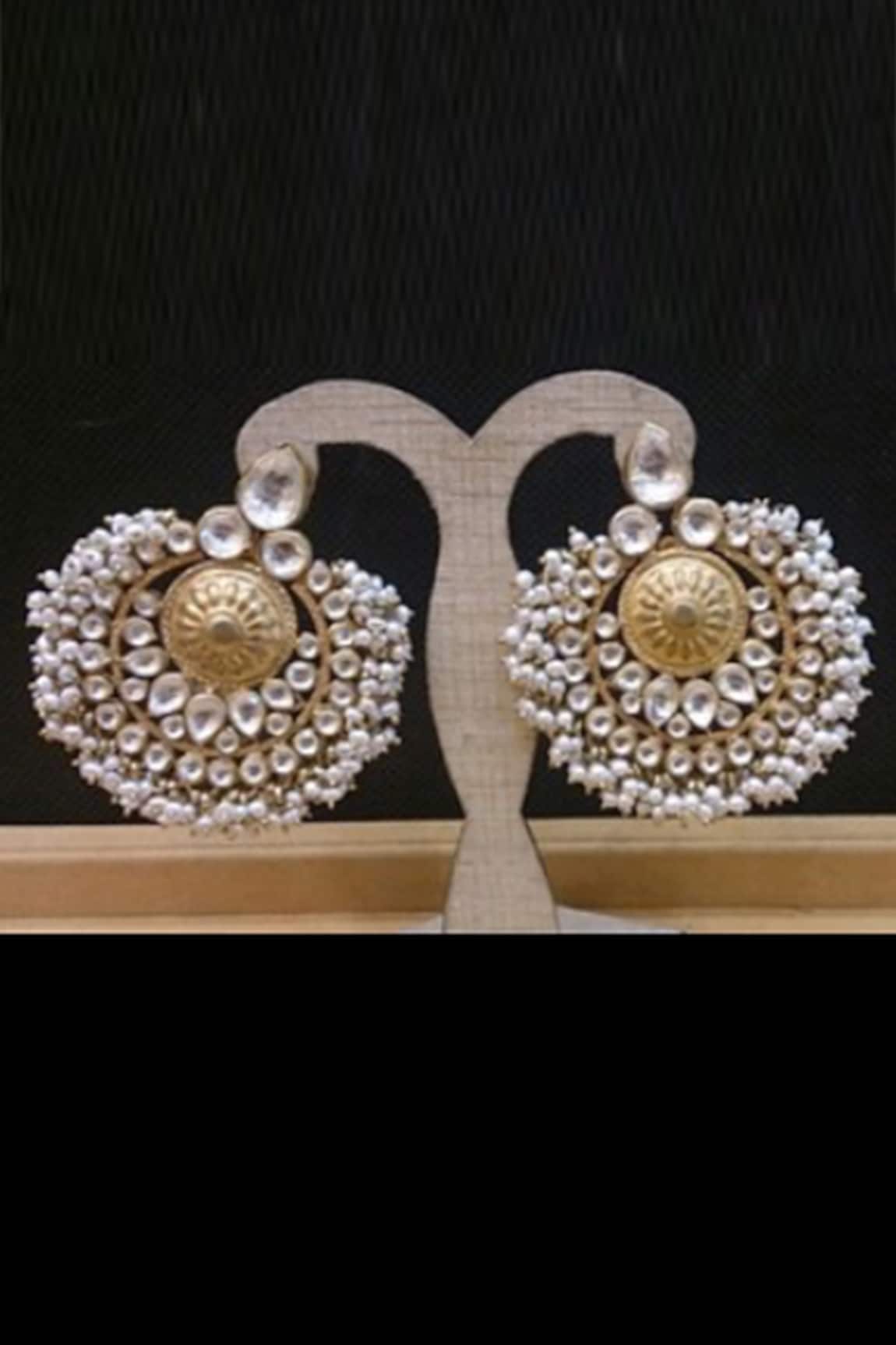 Sangeeta Boochra Studded Chandbalis 