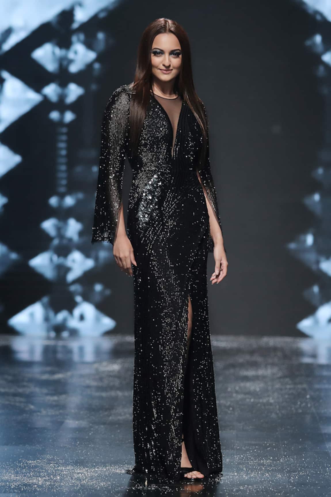 Rohit Gandhi + Rahul Khanna Steren Embellished Bodycon Gown