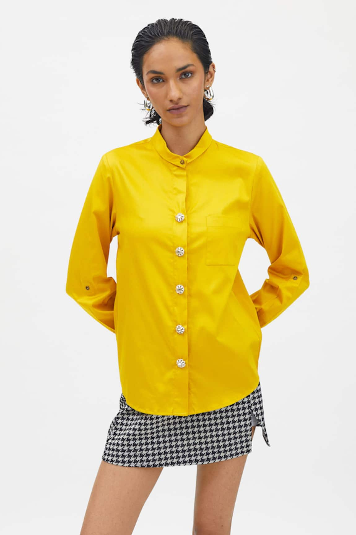 PALLAVI SWADI Button Hand Embroidered Shirt