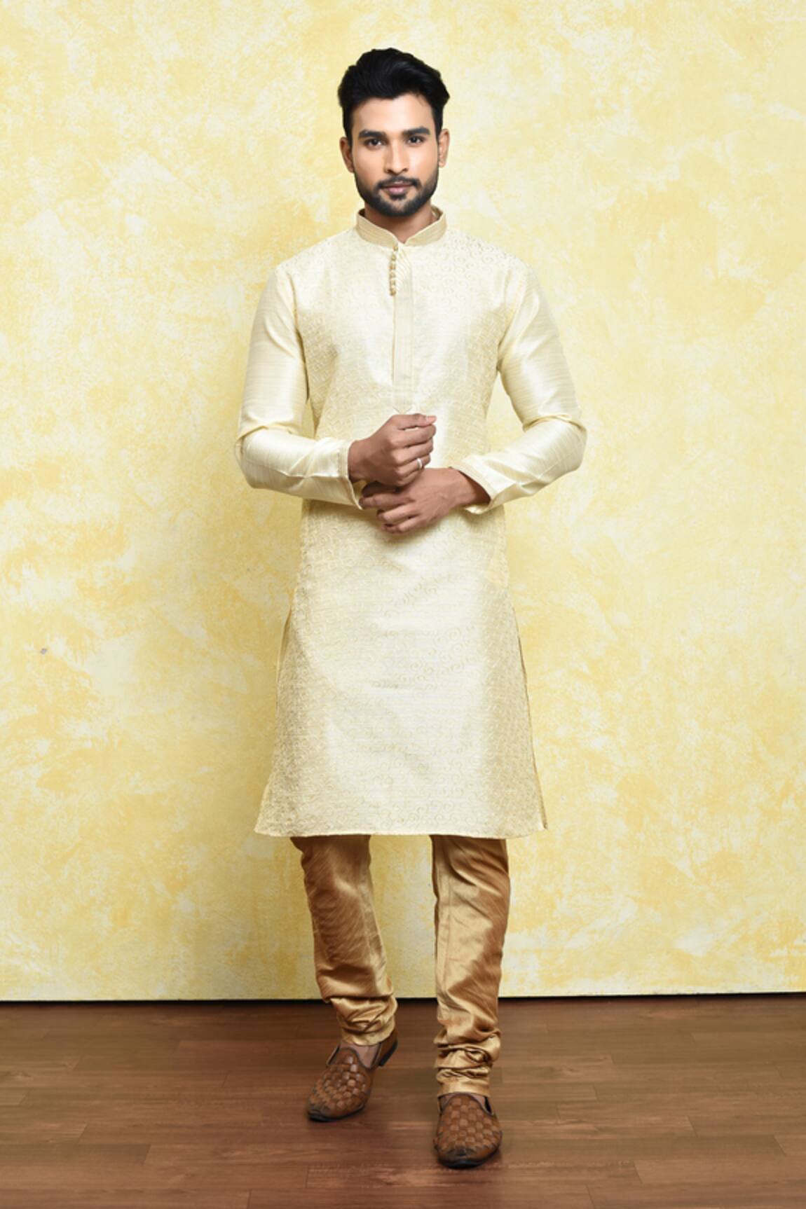 Samyukta Singhania Thread Work Kurta & Churidar Set 