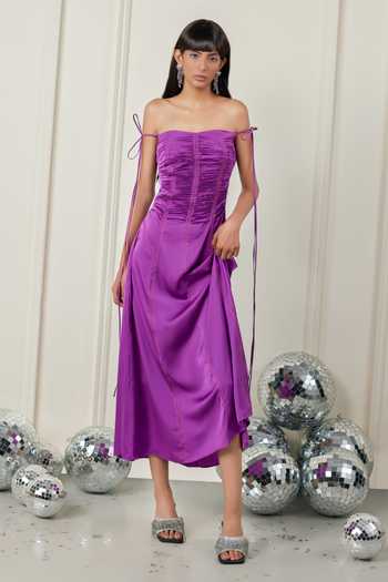 Therealb Enigmatic Empress Satin Dress 