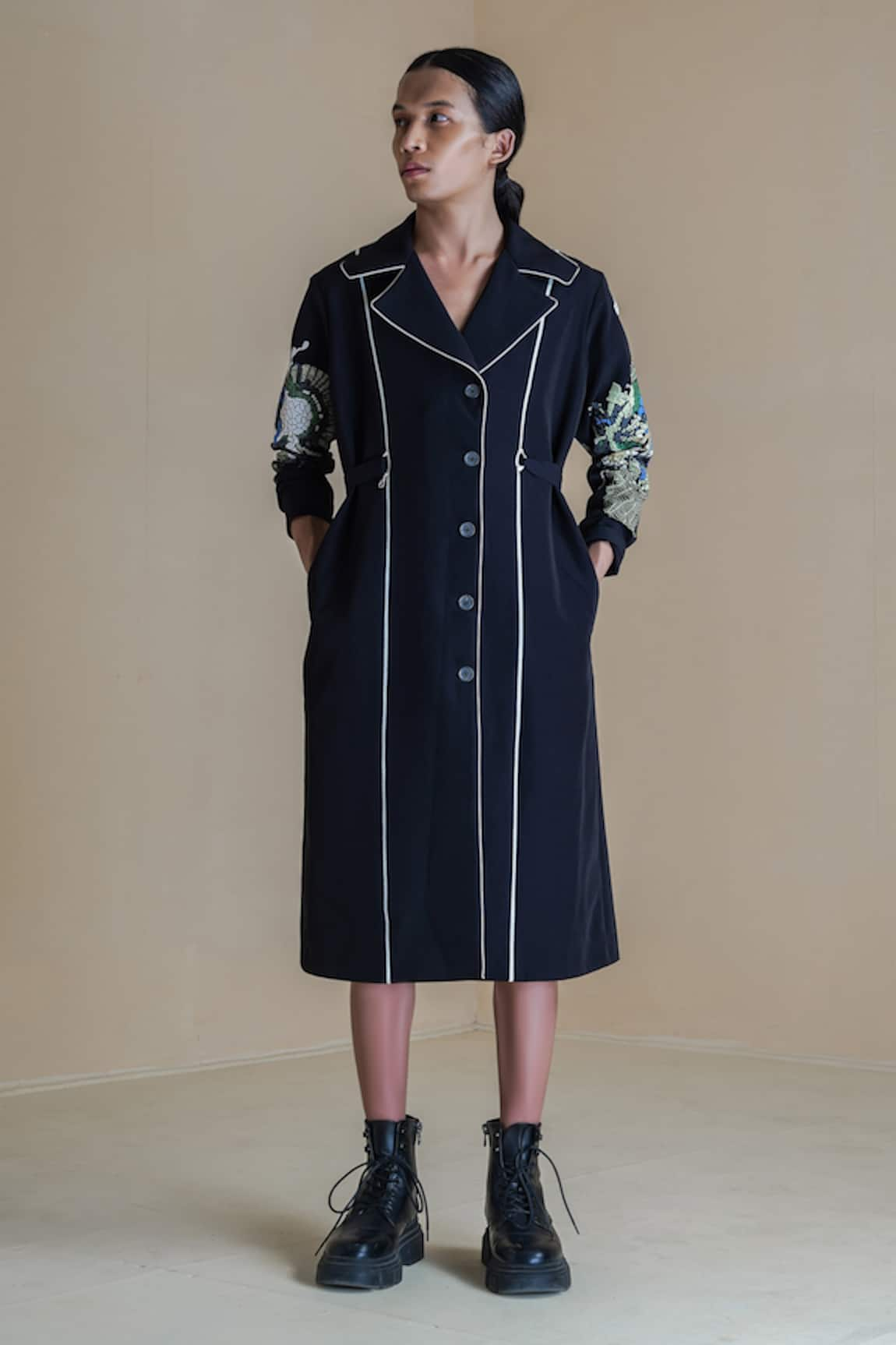 Anurag Gupta Germ Print Coat Dress