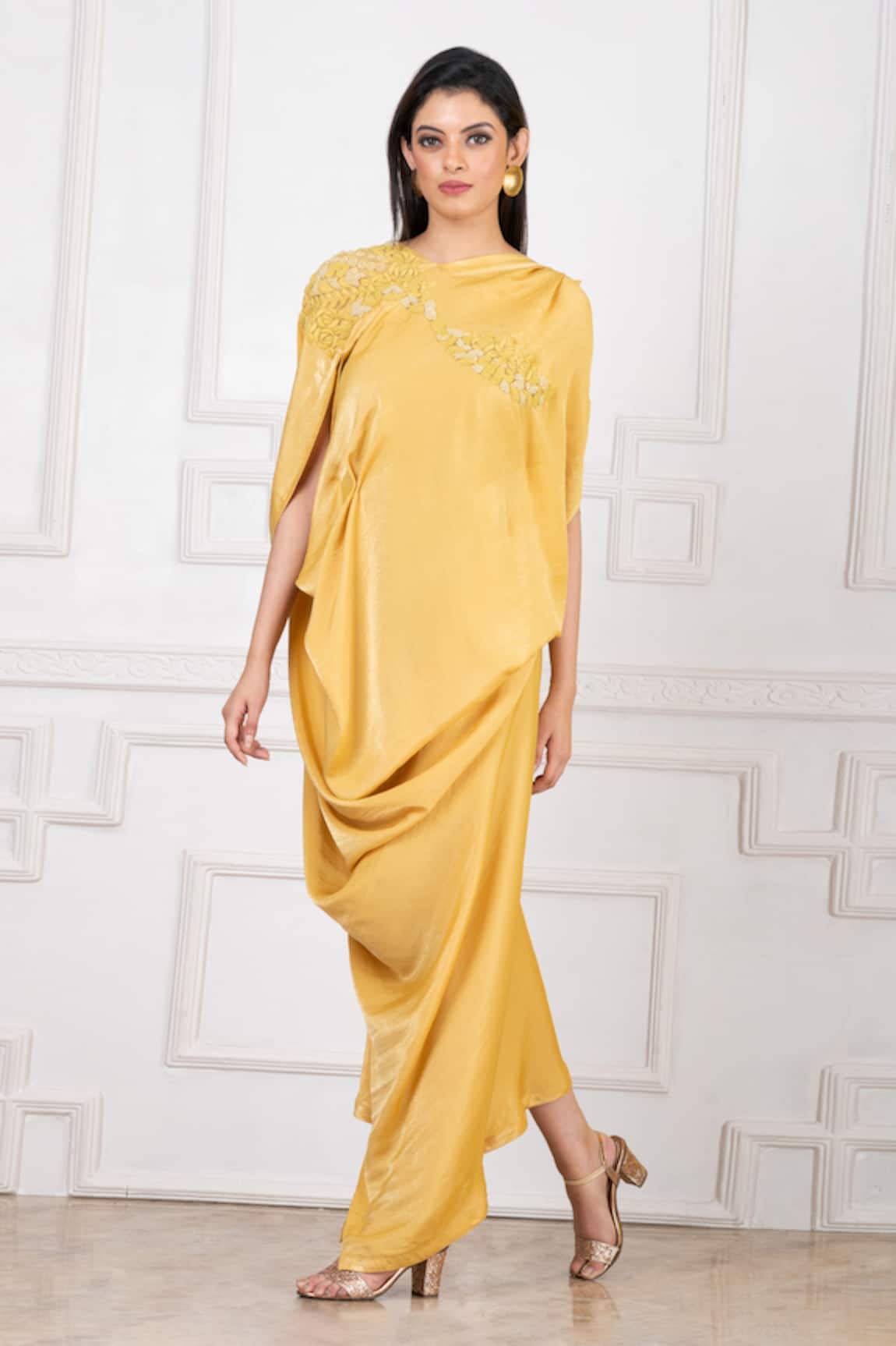 Megha Garg Applique Embellished Gown