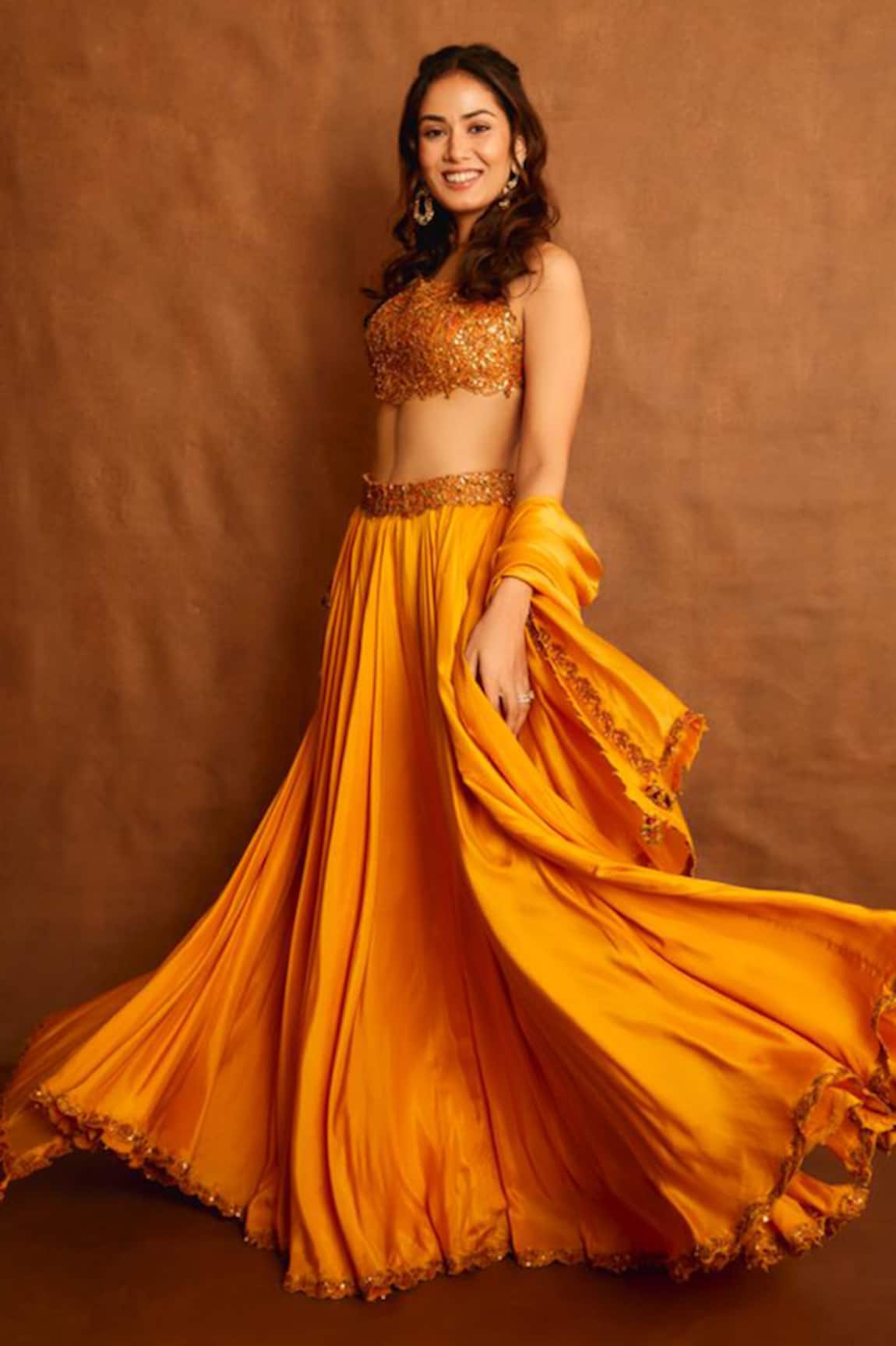 PUNIT BALANA Flora & Fauna Embroidered Blouse Lehenga Set