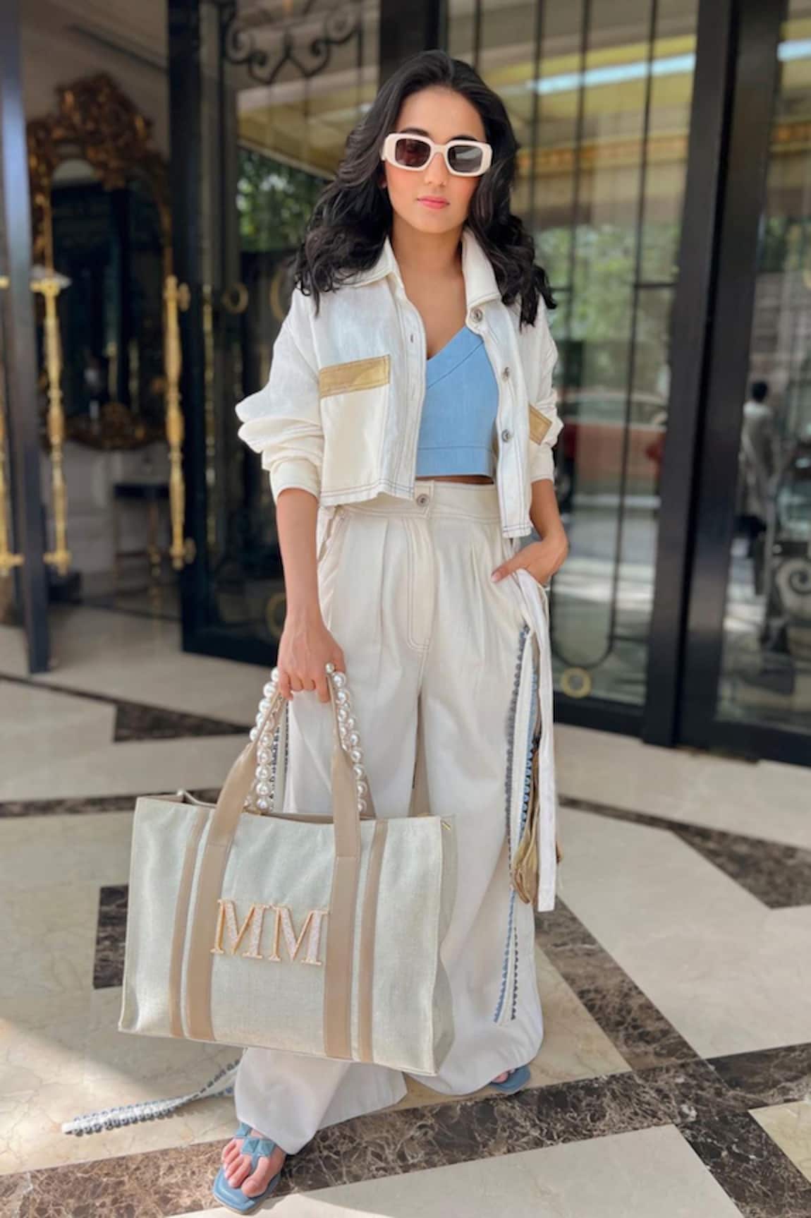 PRERTO Personalized Alphabeto Book Tote Bag