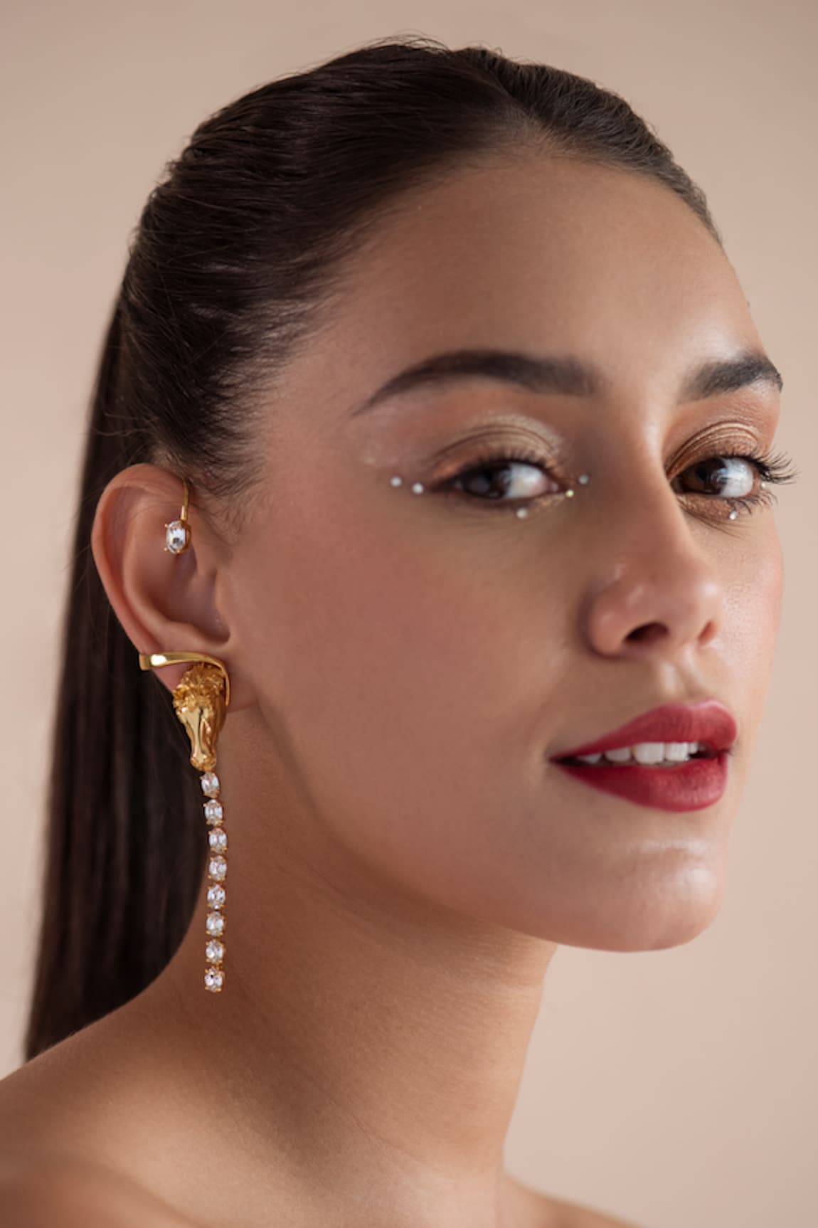 Opalina Soulful Jewellery Swarovski Stones Embellished Ear Cuffs