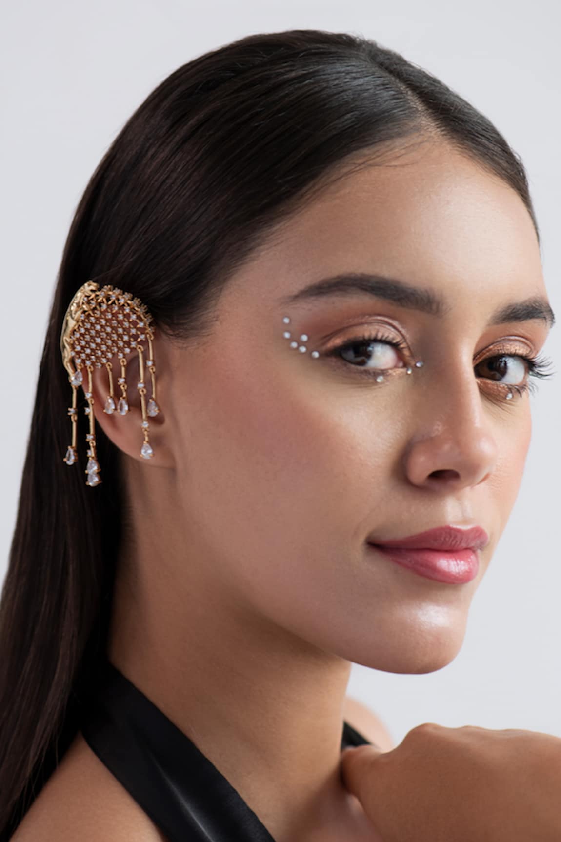 Opalina Soulful Jewellery Jaguar Swarovski Stone Embellished Ear Cuffs