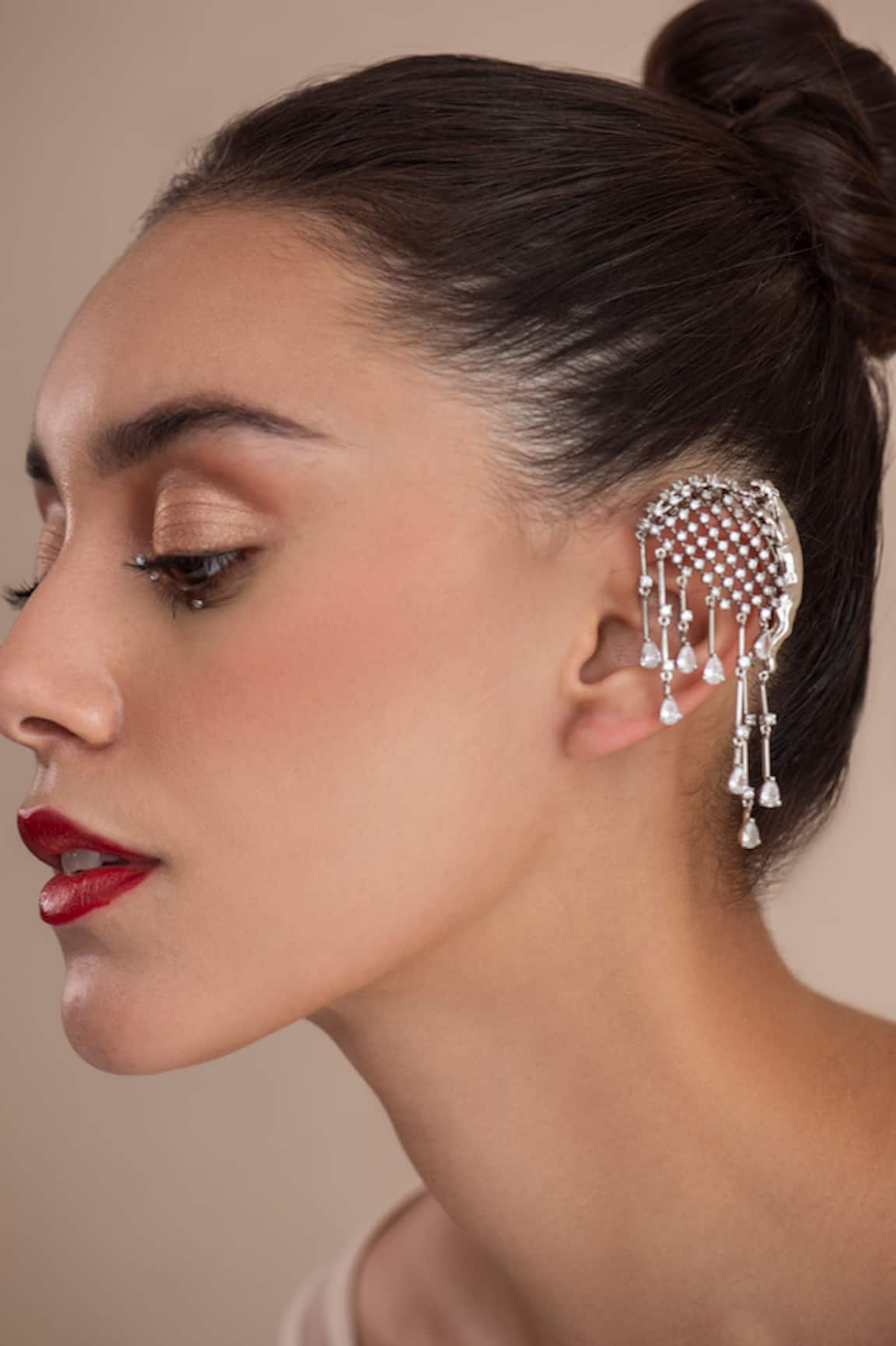 Opalina Soulful Jewellery Jaguar Embellished Swarovski Stone Ear Cuffs