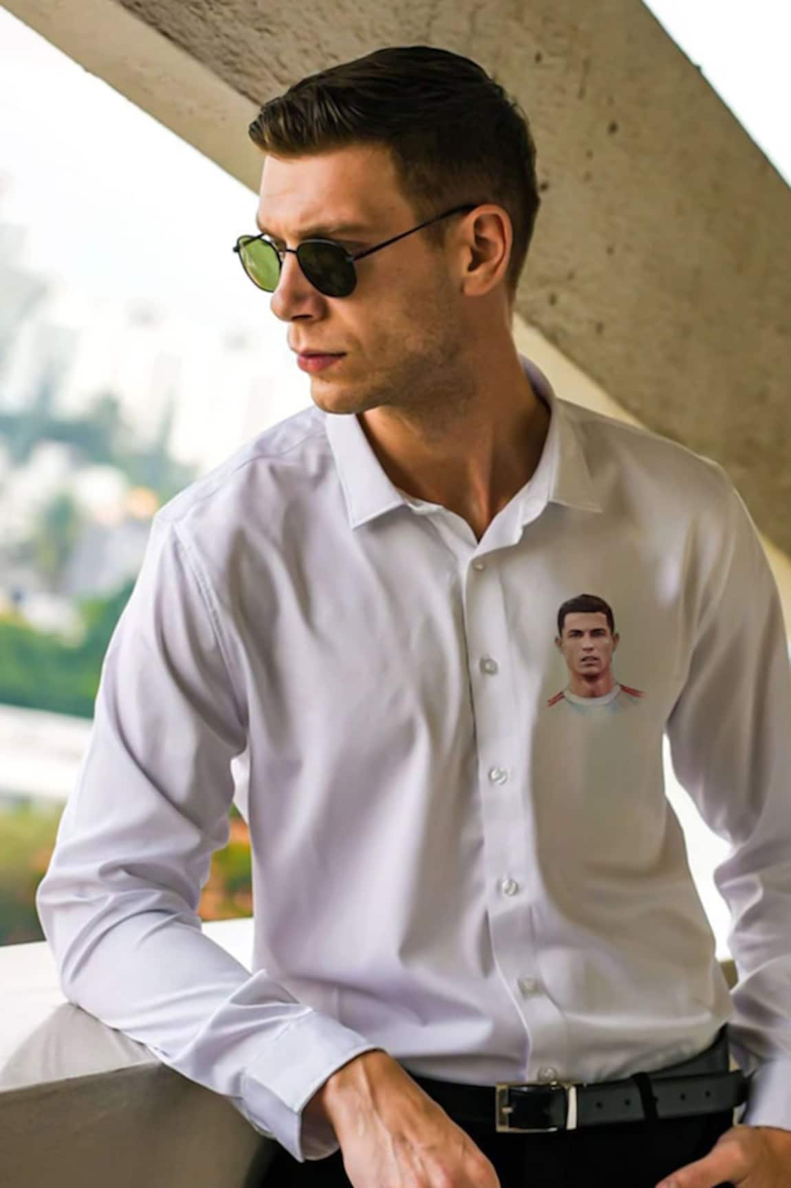 Avalipt Ronaldo Motif Hand Painted Shirt