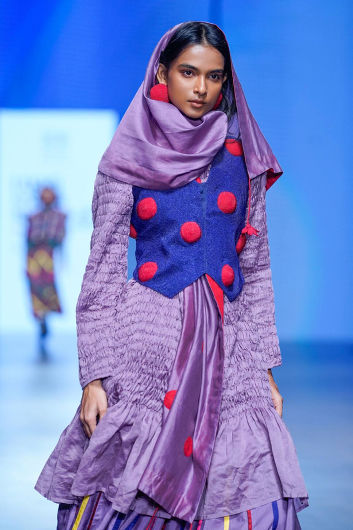 KA-Sha Chanderi Ruched Tunic 