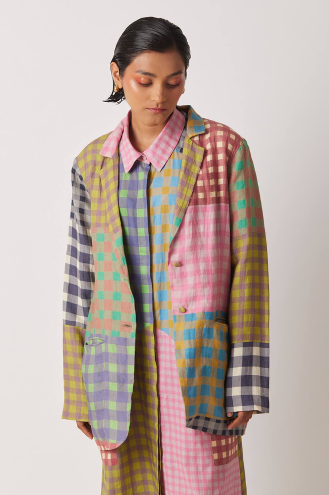 Yavi Alit Checkered Jacket